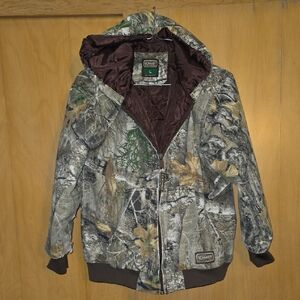 C.E. Schmidt Boys Camo Hooded Jacket Large